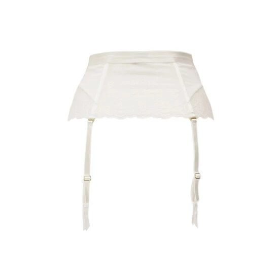 Pour Moi White Divine Front Fastening Deep Suspender 4 Pour Moi White Divine Front Fastening Deep Suspender - Image 4