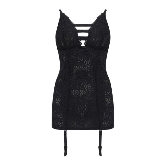 Pour Moi Black Bling It On Cami Suspender 3 Pour Moi Black Bling It On Cami Suspender - Image 3