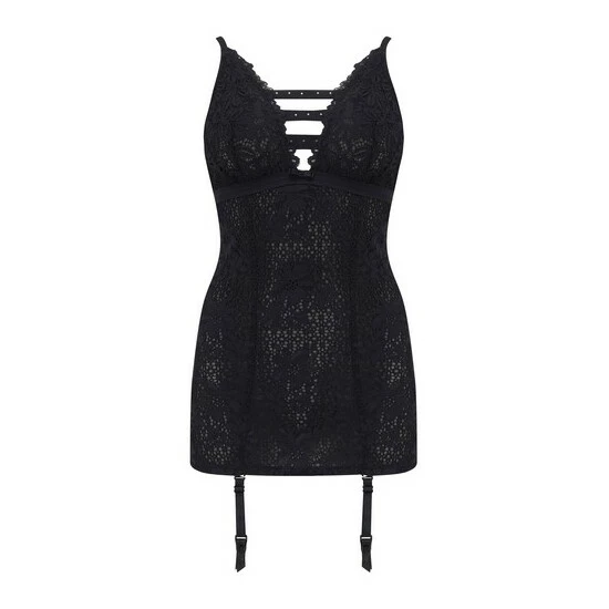 Pour Moi Black Bling It On Cami Suspender 5 Pour Moi Black Bling It On Cami Suspender - Image 5