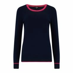 Pour Moi Blue Rosie Colour Block Knit Jumper -Pour Moi Shop unnamed file 4296