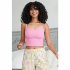 Pour Moi Pink Off Duty Rib Jersey Support Cami