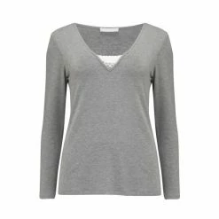 Pour Moi Grey Sofa Loves Lace Secret Support Longsleeve Top -Pour Moi Shop unnamed file 4382