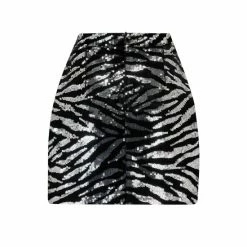Pour Moi Black Selena Velvet Sequin Mini Skirt -Pour Moi Shop unnamed file 4412