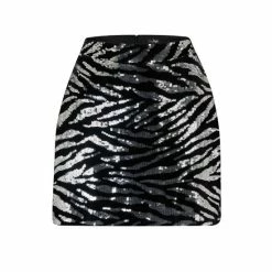 Pour Moi Black Selena Velvet Sequin Mini Skirt -Pour Moi Shop unnamed file 4413