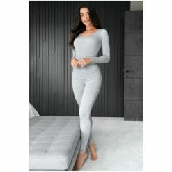 Pour Moi Grey Second Skin Thermal Legging -Pour Moi Shop unnamed file 4505
