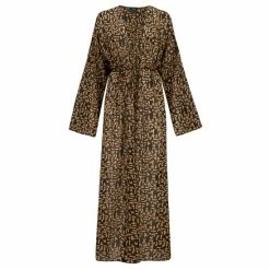 Pour Moi Gold Casablanca Recycled Chiffon Maxi Kimono -Pour Moi Shop unnamed file 4565