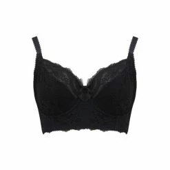 Pour Moi Black Non Padded Flora Longline Underwired Bra -Pour Moi Shop unnamed file 457