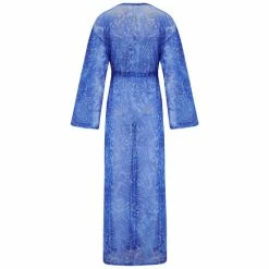 Pour Moi Blue Mesh Maxi Kimono -Pour Moi Shop unnamed file 4571
