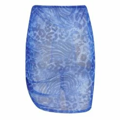 Pour Moi Blue Mesh Ruched Mini Sarong -Pour Moi Shop unnamed file 4583