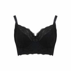 Pour Moi Black Non Padded Flora Longline Underwired Bra -Pour Moi Shop unnamed file 459