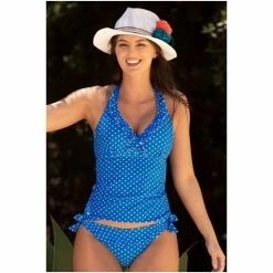 Pour Moi Blue Hot Spots Underwired Tankini Top -Pour Moi Shop unnamed file 4609