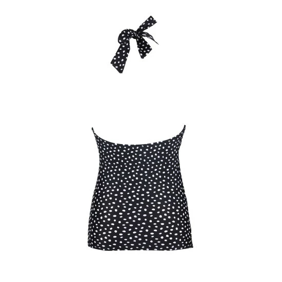 Pour Moi Black & White Hot Spots Underwired Tankini Top 4 Pour Moi Black & White Hot Spots Underwired Tankini Top - Image 4