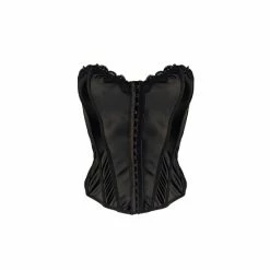 Pour Moi Black Satin Luxe Corset -Pour Moi Shop unnamed file 4651