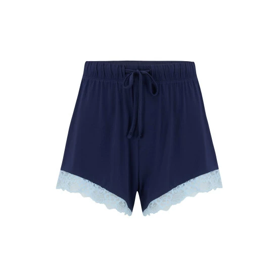 Pour Moi Blue Sofa Loves Lace Soft Jersey Short 3 Pour Moi Blue Sofa Loves Lace Soft Jersey Short - Image 3