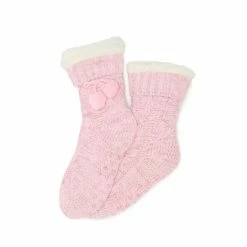 Pour Moi Pink Cosy Cable Knit Slipper Sock 6 Pour Moi Pink Cosy Cable Knit Slipper Sock -Pour Moi Shop unnamed file 4728