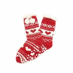 Pour Moi Red Fairisle Knit Cosy Slipper Sock 8 Pour Moi Red Fairisle Knit Cosy Slipper Sock -Pour Moi Shop unnamed file 4733