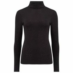 Pour Moi Black Glitter Second Skin Thermal Roll Neck Top -Pour Moi Shop unnamed file 4789