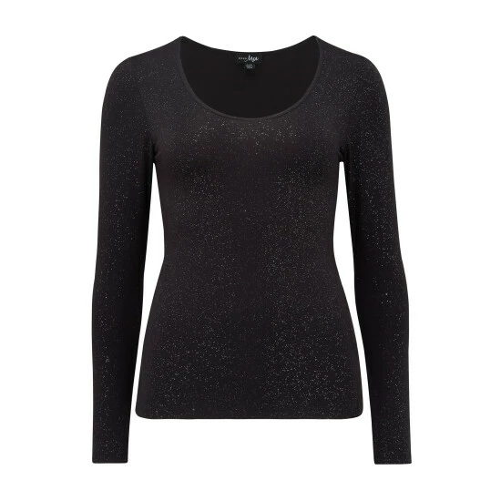 unnamed-file-4797.jpg Pour Moi Black Glitter Second Skin Thermal Long Sleeve Top -Pour Moi Shop unnamed file 4797