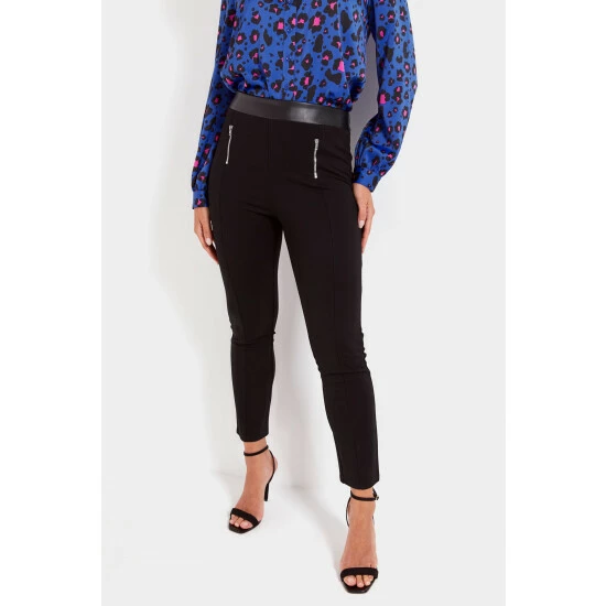 unnamed-file-4836.jpg Pour Moi Black Amy Faux Leather Waistband Slim Ponte Trouser -Pour Moi Shop unnamed file 4836