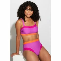 Pour Moi Purple Colour Block Hidden Underwired Cami Top -Pour Moi Shop unnamed file 4865