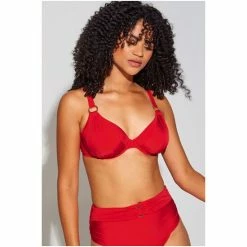 Pour Moi Red Samoa Non Padded Halter Underwired Top -Pour Moi Shop unnamed file 4875