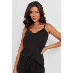 Pour Moi Black Sofa Loves Lace Soft Jersey Secret Support Cami -Pour Moi Shop unnamed file 4889