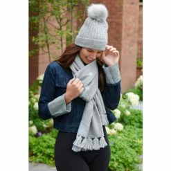 Pour Moi Grey Diamante Embellished Pom Beanie -Pour Moi Shop unnamed file 4901
