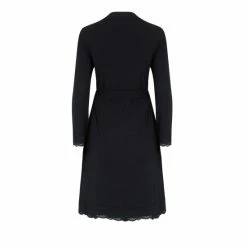 Pour Moi Black Sofa Loves Lace Jersey Wrap Dressing Gown -Pour Moi Shop unnamed file 4937