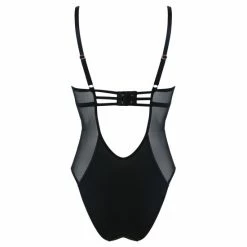 Pour Moi Black India Sheer And Opaque Underwired Plunge Body -Pour Moi Shop unnamed file 4969