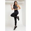 Pour Moi Black Energy Yoga Foldover Waist Cuffed Joggers