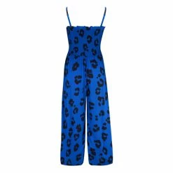 Pour Moi Blue Shirred Bodice Culotte Jumpsuit -Pour Moi Shop unnamed file 5041