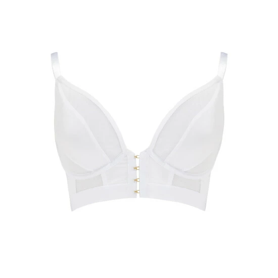 Pour Moi White India Front Fastening Underwired Bralette 3 Pour Moi White India Front Fastening Underwired Bralette - Image 3