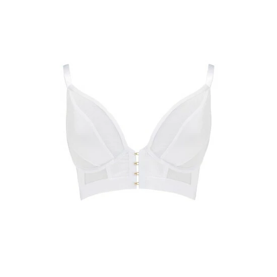 Pour Moi White India Front Fastening Underwired Bralette 5 Pour Moi White India Front Fastening Underwired Bralette - Image 5