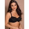 Pour Moi Black Reflection Lace Side Support Bra