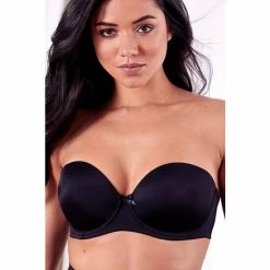Pour Moi Black Definitions Strapless Bra