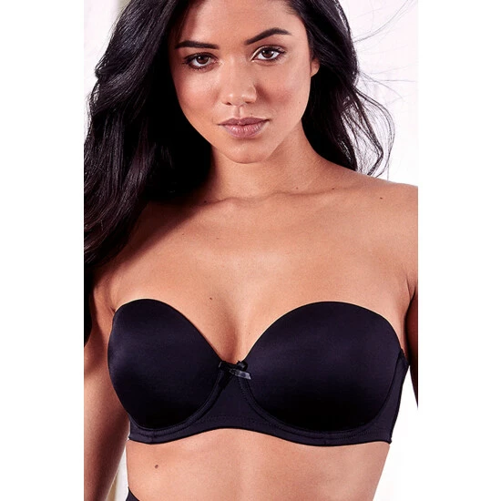 Pour Moi Black Definitions Strapless Bra 1 Pour Moi Black Definitions Strapless Bra