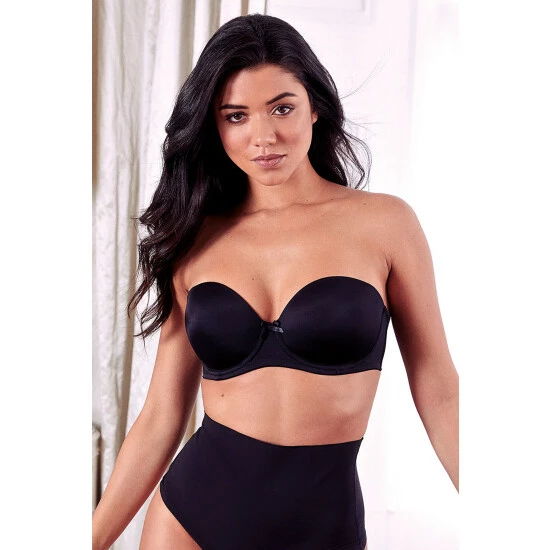 Pour Moi Black Definitions Strapless Bra 2 Pour Moi Black Definitions Strapless Bra - Image 2