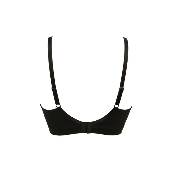 Pour Moi Black Twist Cotton Soft Non Wired Bra 4 Pour Moi Black Twist Cotton Soft Non Wired Bra - Image 4