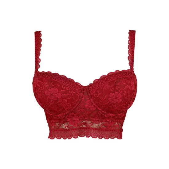 Pour Moi Red Rebel Strapless Longline Bra 4 Pour Moi Red Rebel Strapless Longline Bra - Image 4