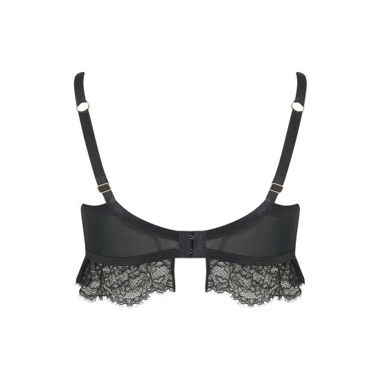 Pour Moi Black India Padded Demi Bra 5 Pour Moi Black India Padded Demi Bra - Image 5