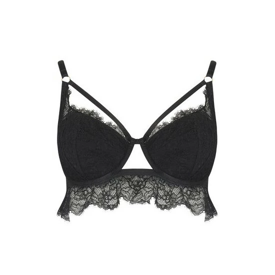 Pour Moi Black India Padded Demi Bra 6 Pour Moi Black India Padded Demi Bra - Image 6