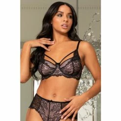 Pour Moi Black Dark Romance Underwired Bra