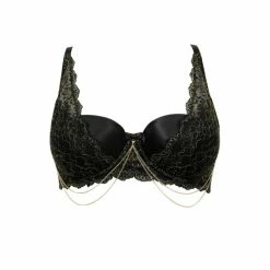 Pour Moi Black Laced In Gold Demi Padded Bra -Pour Moi Shop unnamed file 689