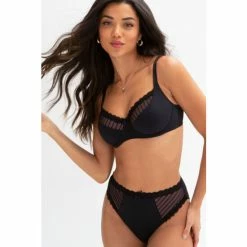 Pour Moi Black Luxe Linear Underwired Bra -Pour Moi Shop unnamed file 712