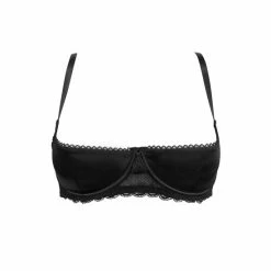 Pour Moi Black For Your Eyes Only Underwired Quarter Cup Bra -Pour Moi Shop unnamed file 719