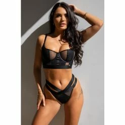 Pour Moi Black India Underwired Bustier -Pour Moi Shop unnamed file 753