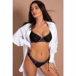 Pour Moi Black Vibe Non Padded Bra -Pour Moi Shop unnamed file 812